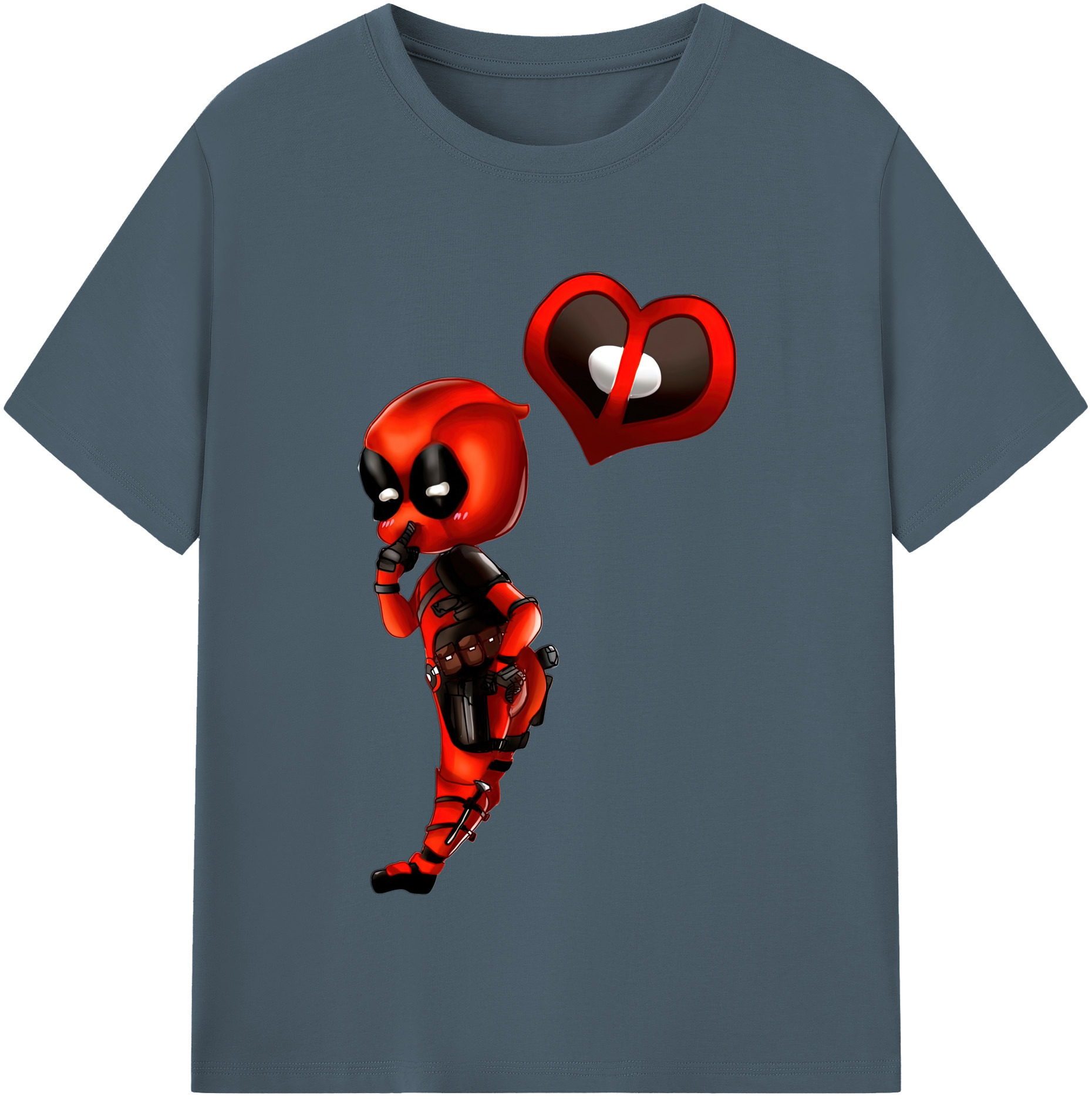 （画像用） Deadpool デッドプール 綿100％半袖Tシャツ（フロントプリント）